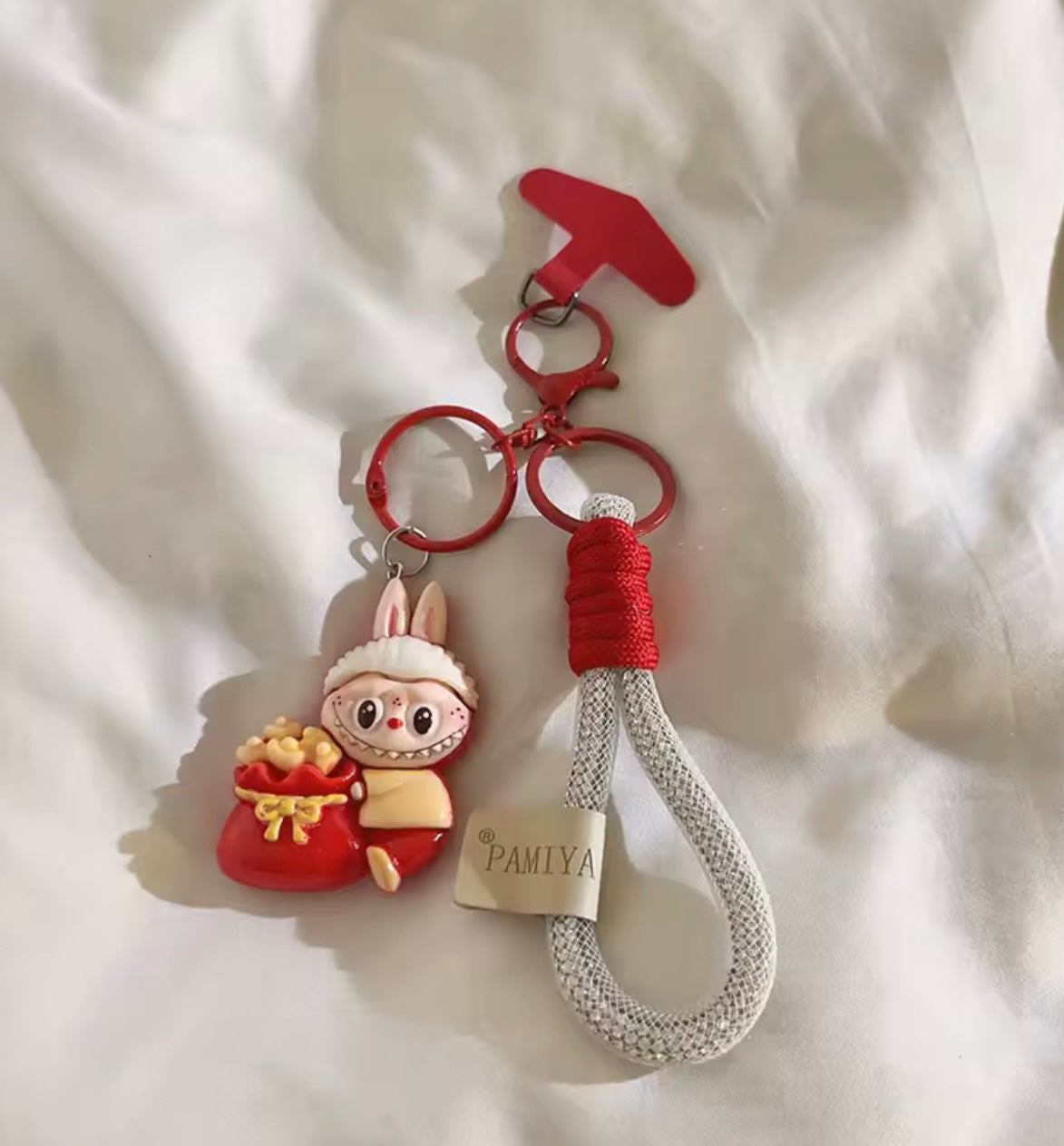 Labubu keychain-wrist Cellphone